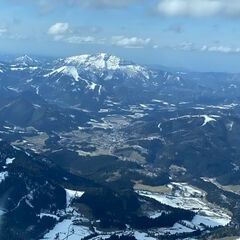 Flugwegposition um 14:31:24: Aufgenommen in der Nähe von Gemeinde Liezen, Liezen, Österreich in 2188 Meter